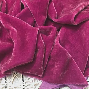 100% Pure Mulberry Silk Velvet Fabric - Luxury Silk Velvet - Silk for sewing - Pink Silk Velvet