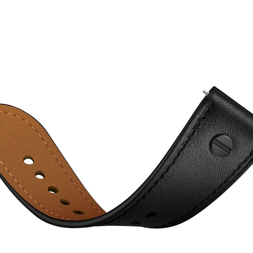 Amazfit GTS 2 Leather Strap with Screw (Black)