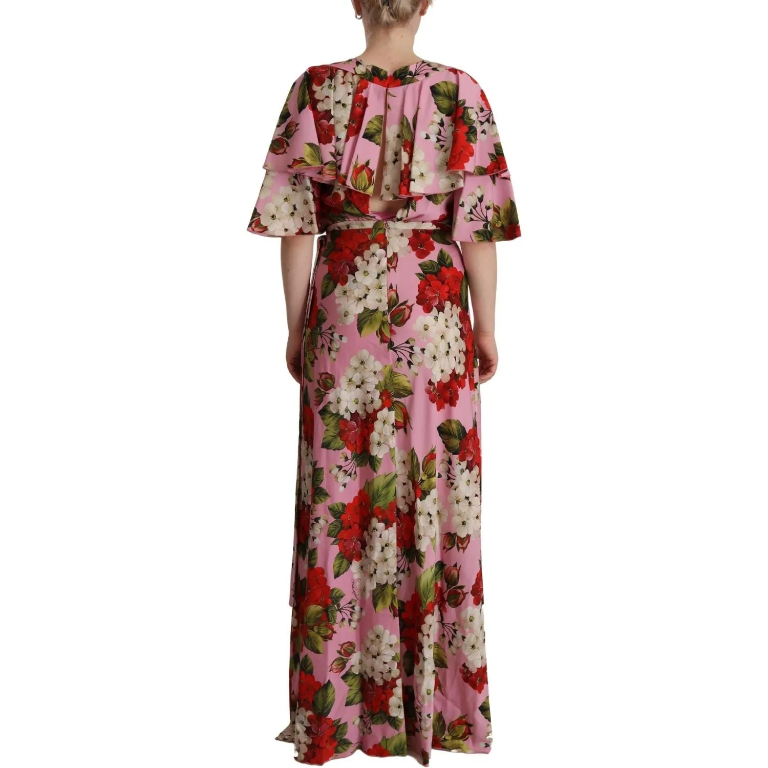 Dolce & Gabbana Enchanting Floral Silk Maxi Dress