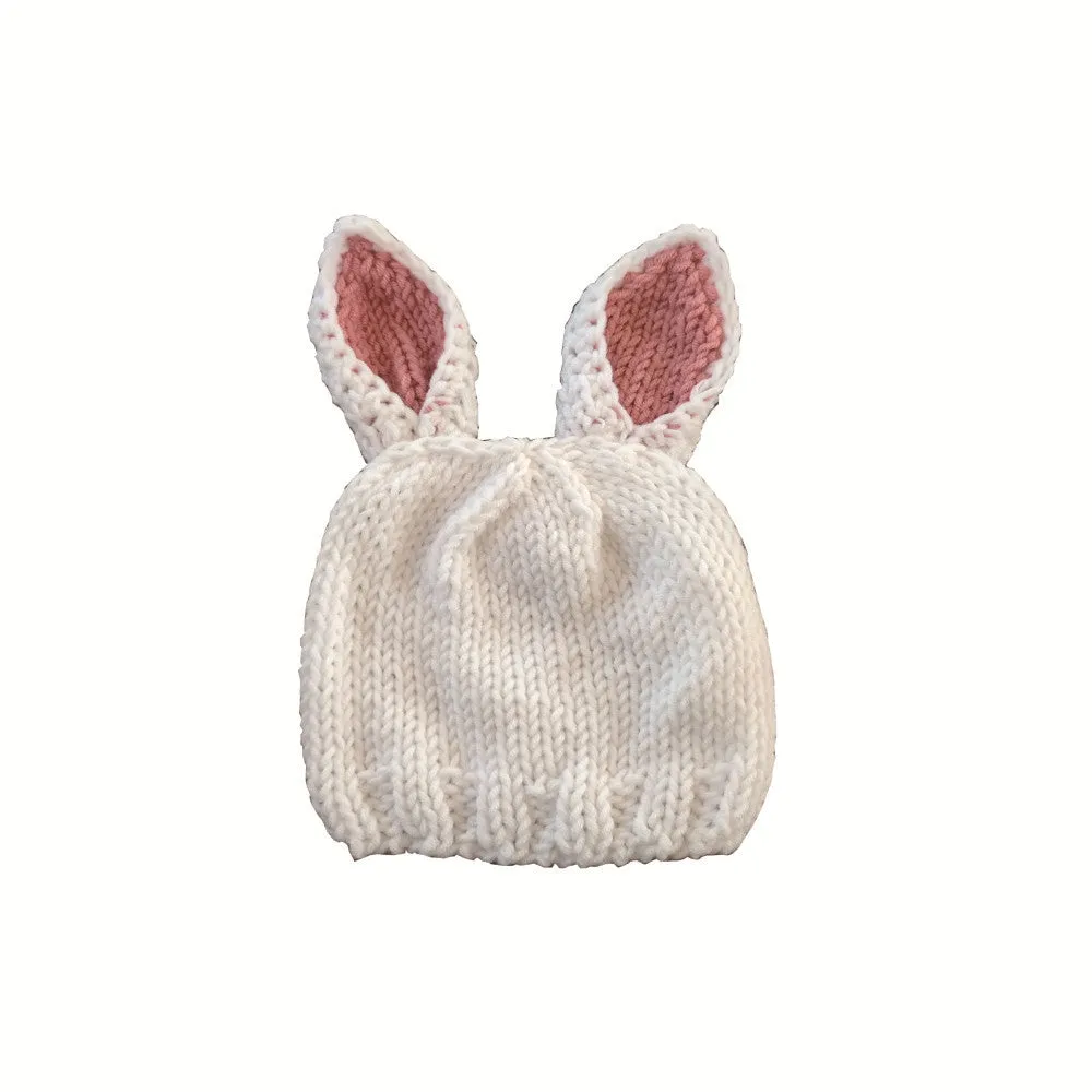 Fancydresswale Newborn Baby Bunny Photography Prop Costume Crochet Knit Hat  Outfit Set for Boy Girl