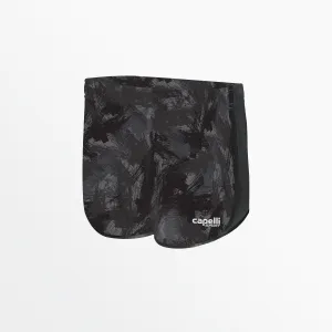 GIRL'S CAMO STROKES 2-TONE RUNNING SHORTS