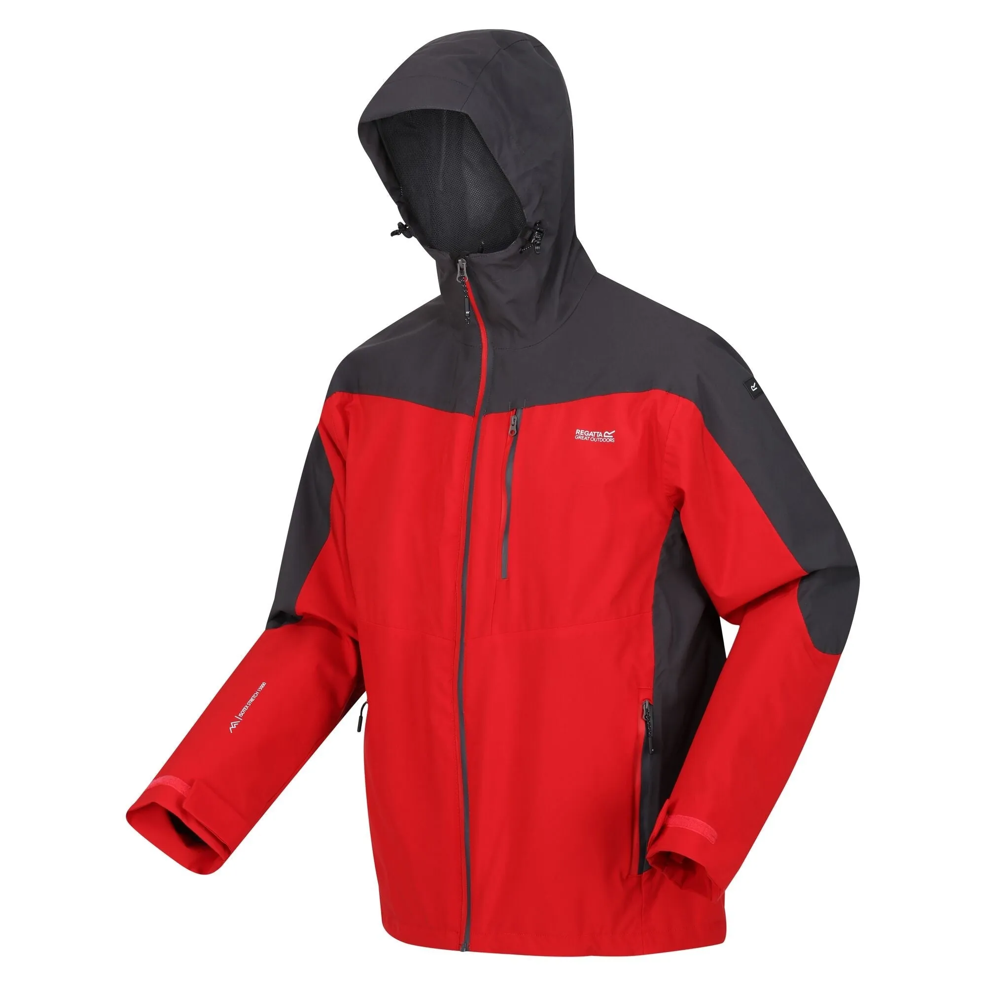 Regatta Mens Wentwood VIII 3-in-1 Waterproof Jacket in Vibrant Danger Red - Versatile All-Weather Outdoor Gear