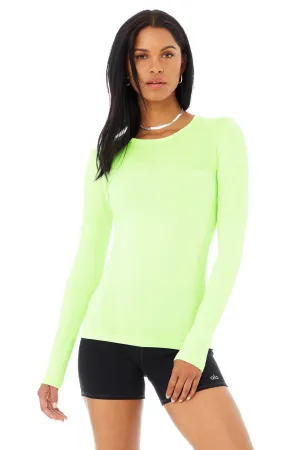 Seamless Essential Long Sleeve - Neon Lime